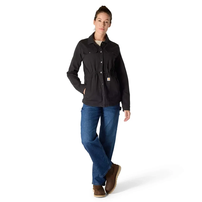 Abrigo de lona transpirable Tencel para mujer