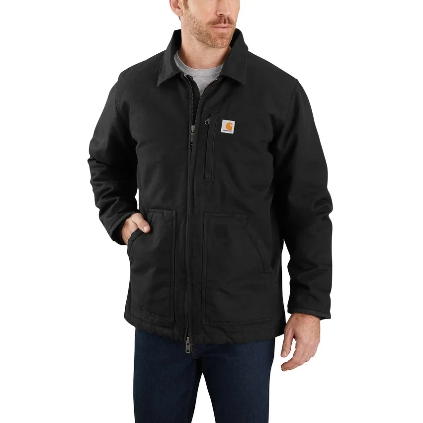 Abrigo Ridge de hombre de Washed Duck con forro de sherpa