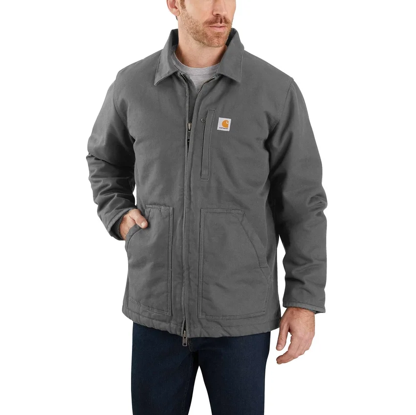 Abrigo Ridge de hombre de Washed Duck con forro de sherpa