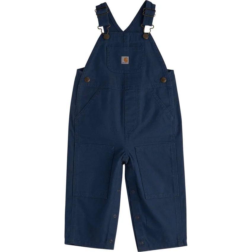 Bib Overall de lona de corte holgado para niña (bebé)