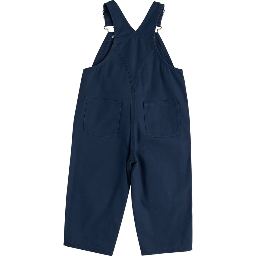 Bib Overall de lona de corte holgado para niña (bebé)