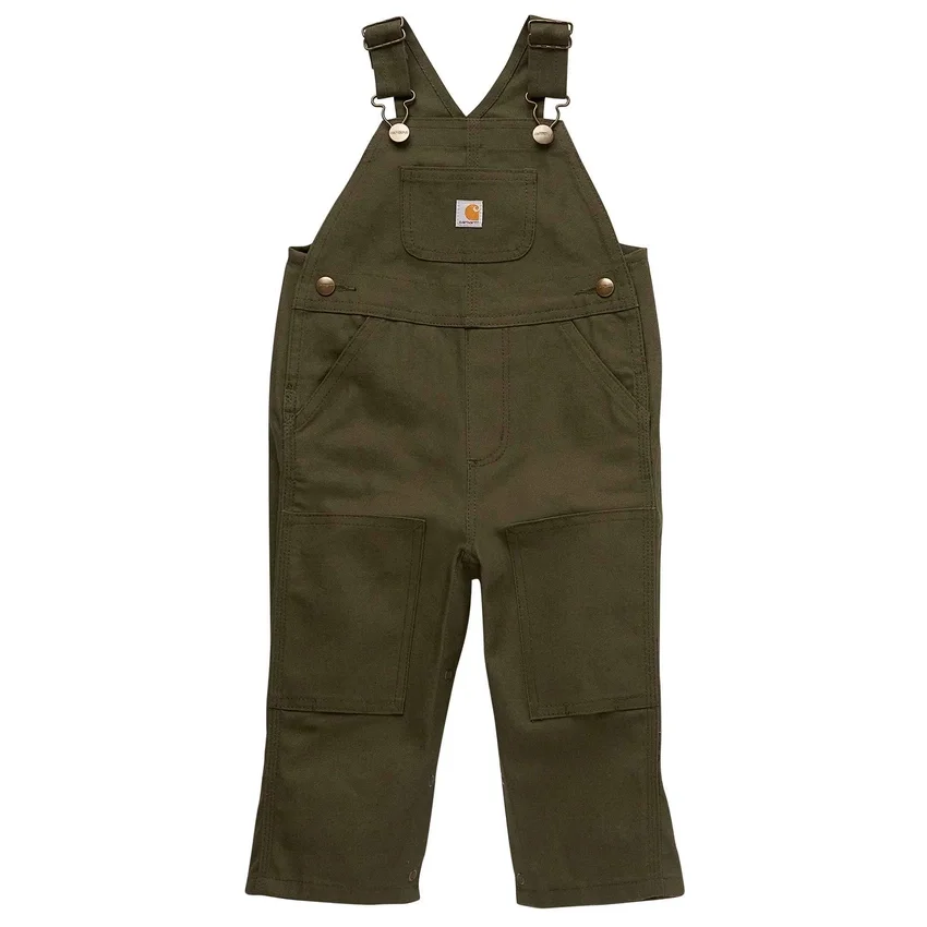 Bib Overall de lona de corte holgado para niños (bebés/niños pequeños)