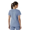 Blusa médica de cuello en V con paneles de punto Force Essentials para mujer