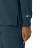 Blusa médica de manguitos largos con cuello redondo Force Cross-Flex para mujer