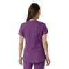 Blusa médica de mujer Force Essentials con cuello en V y paneles de punto en las partes de arriba