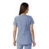 Blusa médica de mujer Force Essentials con cuello en V y paneles de punto en las partes de arriba