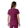 Blusa médica de mujer Force Essentials con cuello en V y paneles de punto en las partes de arriba