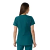 Blusa médica de mujer Force Essentials con cuello en V y paneles de punto en las partes de arriba