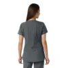 Blusa médica de mujer Force Essentials con cuello en V y paneles de punto en las partes de arriba