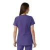 Blusa médica de mujer Force Essentials con cuello en V y paneles de punto en las partes de arriba