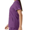 Blusa médica de mujer Force Essentials con cuello en V y paneles de punto en las partes de arriba