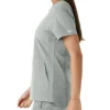 Blusa médica de mujer Force Essentials con cuello en V y paneles de punto en las partes de arriba