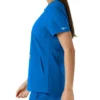 Blusa médica de mujer Force Essentials con cuello en V y paneles de punto en las partes de arriba