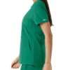 Blusa médica de mujer Force Essentials con cuello en V y paneles de punto en las partes de arriba