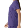 Blusa médica de mujer Force Essentials con cuello en V y paneles de punto en las partes de arriba