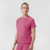 Blusa médica de punto con cuello redondo Force Cross-Flex para mujer