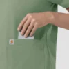 Blusa médica de punto con cuello redondo Force Cross-Flex para mujer