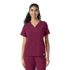 Blusa médica Force Cross-Flex con paneles de punto para mujer
