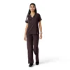 Blusa médica Force Cross-Flex con paneles de punto para mujer