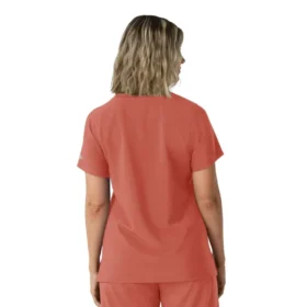 Blusa médica Force Cross-Flex de cuello redondo para mujer