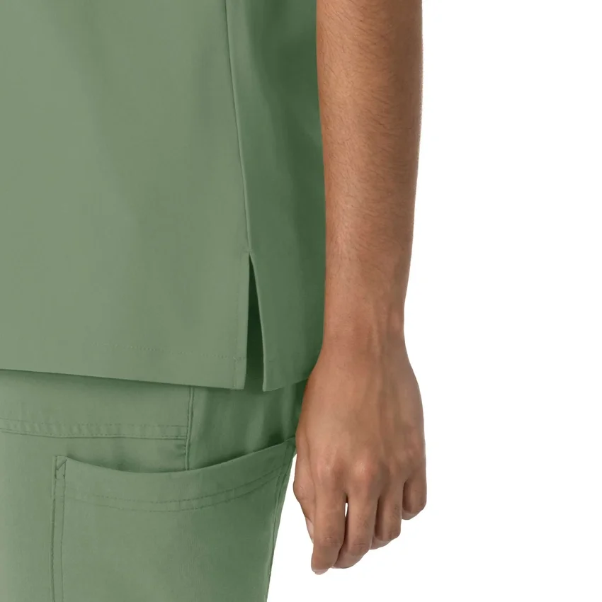 Blusa médica Force Cross-Flex de cuello redondo para mujer