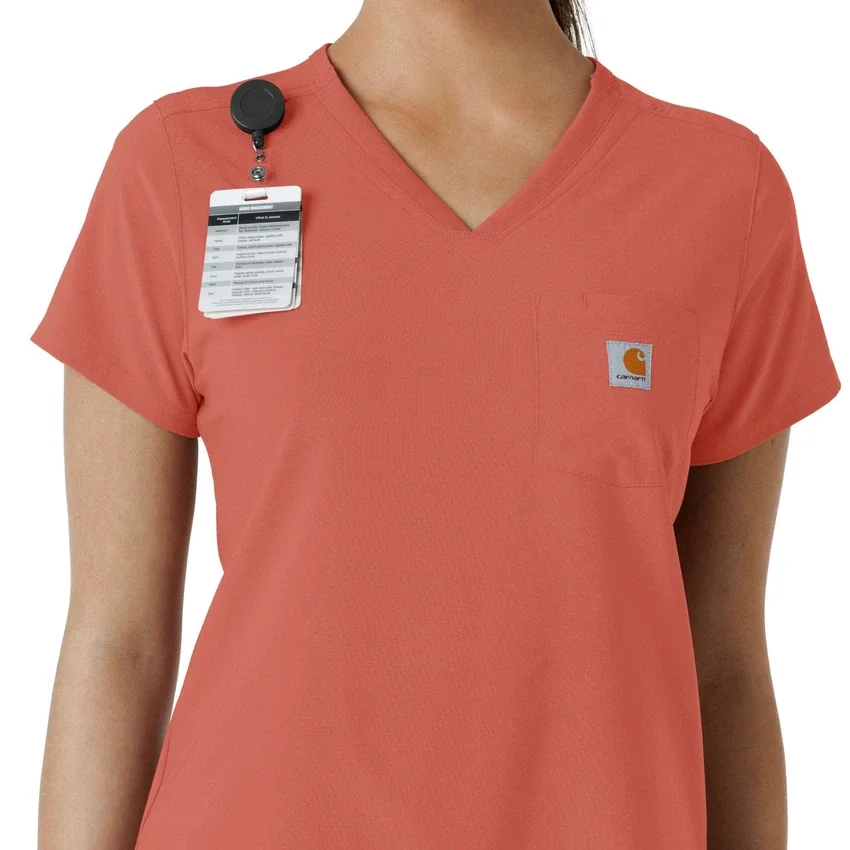 Blusa médica Force Cross-Flex para mujer, para meter por dentro