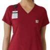 Blusa médica Force Cross-Flex para mujer, para meter por dentro