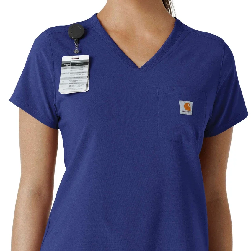 Blusa médica Force Cross-Flex para mujer, para meter por dentro
