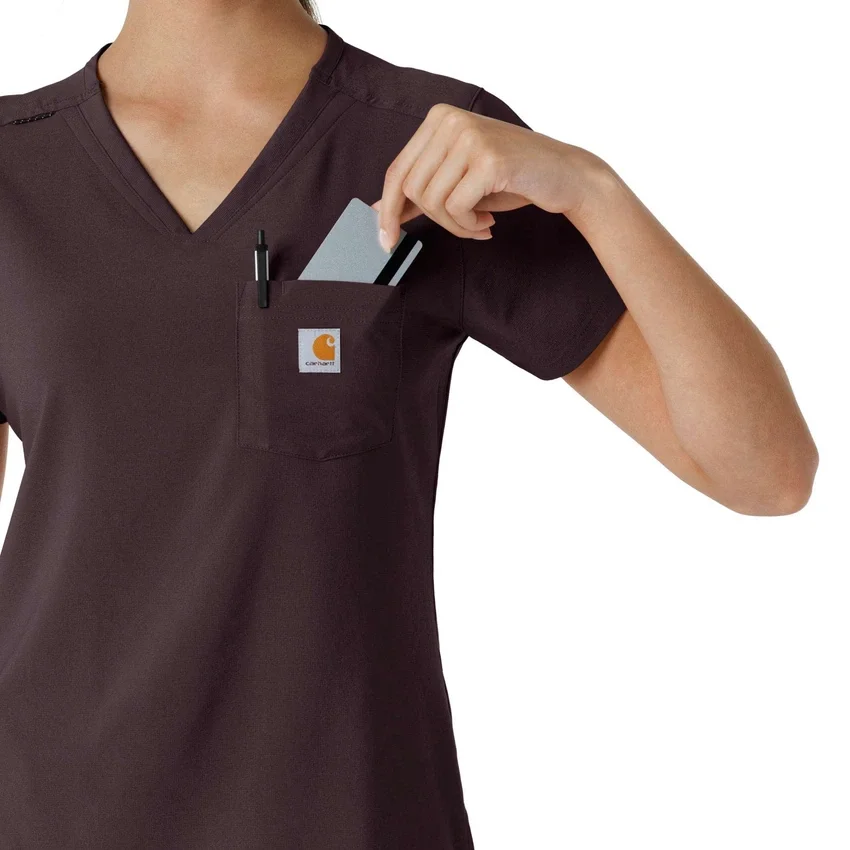 Blusa médica Force Cross-Flex para mujer, para meter por dentro