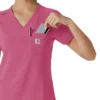 Blusa médica Force Cross-Flex para mujer, para meter por dentro