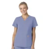 Blusa médica Force Essentials con cuello en V para mujer