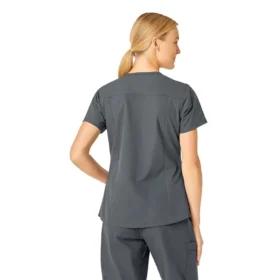 Blusa médica Force Essentials con cuello en V para mujer