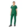 Blusa médica Force Essentials con cuello en V para mujer