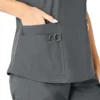 Blusa médica Force Essentials con cuello en V para mujer