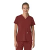 Blusa médica para mujer Force Cross-Flex con cuello en V y paneles elásticos en la parte de arriba