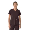 Blusa médica para mujer Force Cross-Flex con cuello en V y paneles elásticos en la parte de arriba