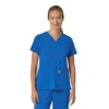 Blusa médica para mujer Force Cross-Flex con cuello en V y paneles elásticos en la parte de arriba