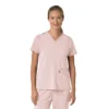 Blusa médica para mujer Force Cross-Flex con cuello en V y paneles elásticos en la parte de arriba