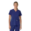 Blusa médica para mujer Force Cross-Flex con cuello en V y paneles elásticos en la parte de arriba