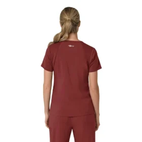 Blusa médica para mujer Force Cross-Flex con cuello en V y paneles elásticos en la parte de arriba