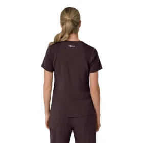 Blusa médica para mujer Force Cross-Flex con cuello en V y paneles elásticos en la parte de arriba