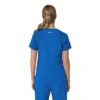 Blusa médica para mujer Force Cross-Flex con cuello en V y paneles elásticos en la parte de arriba
