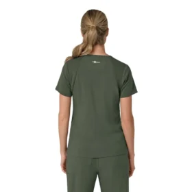 Blusa médica para mujer Force Cross-Flex con cuello en V y paneles elásticos en la parte de arriba