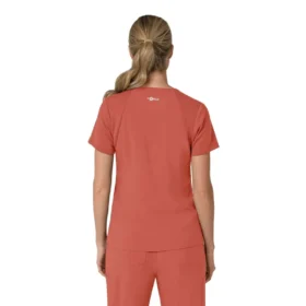 Blusa médica para mujer Force Cross-Flex con cuello en V y paneles elásticos en la parte de arriba