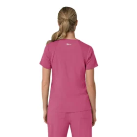 Blusa médica para mujer Force Cross-Flex con cuello en V y paneles elásticos en la parte de arriba