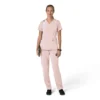 Blusa médica para mujer Force Cross-Flex con cuello en V y paneles elásticos en la parte de arriba