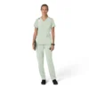 Blusa médica para mujer Force Cross-Flex con cuello en V y paneles elásticos en la parte de arriba