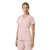 Blusa médica para mujer Force Cross-Flex con cuello en V y paneles elásticos en la parte de arriba