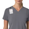 Blusa médica para mujer Force Cross-Flex con cuello en V y paneles elásticos en la parte de arriba