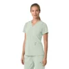 Blusa médica para mujer Force Cross-Flex con cuello en V y paneles elásticos en la parte de arriba